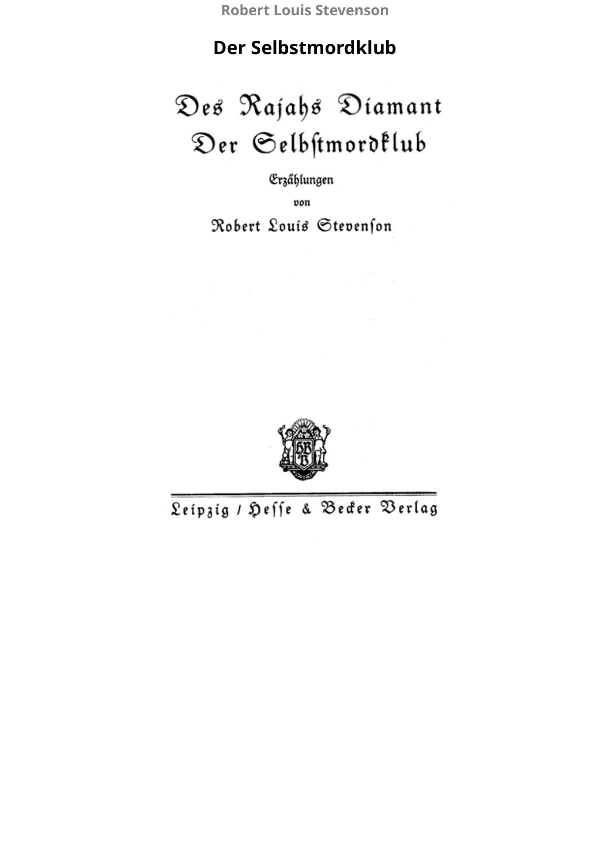 Der Selbstmordklub