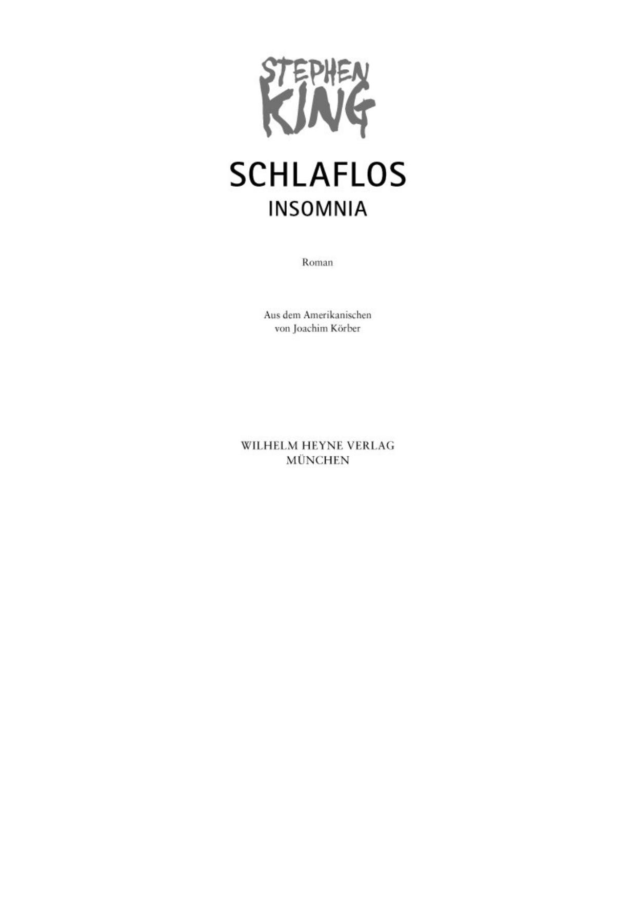 Schlaflos - Insomnia