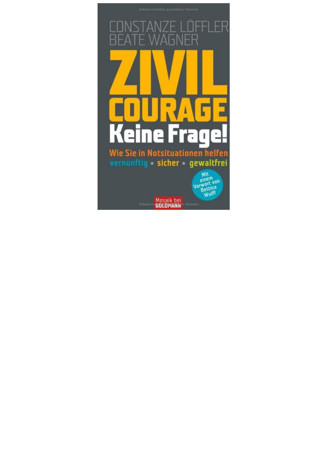 Zivilcourage - Keine Frage
