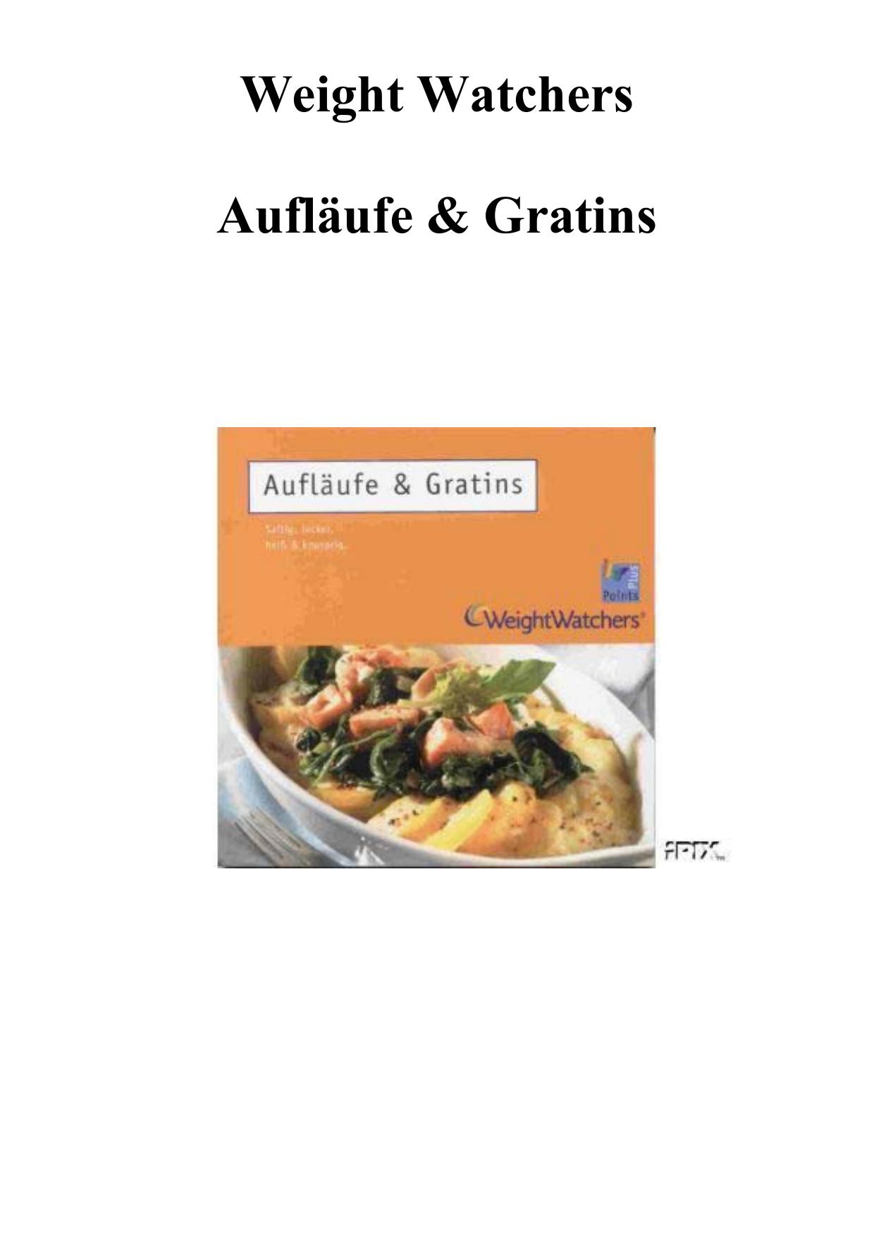 Microsoft Word - WW-Kochbuch Aufläufe&Gratins.doc