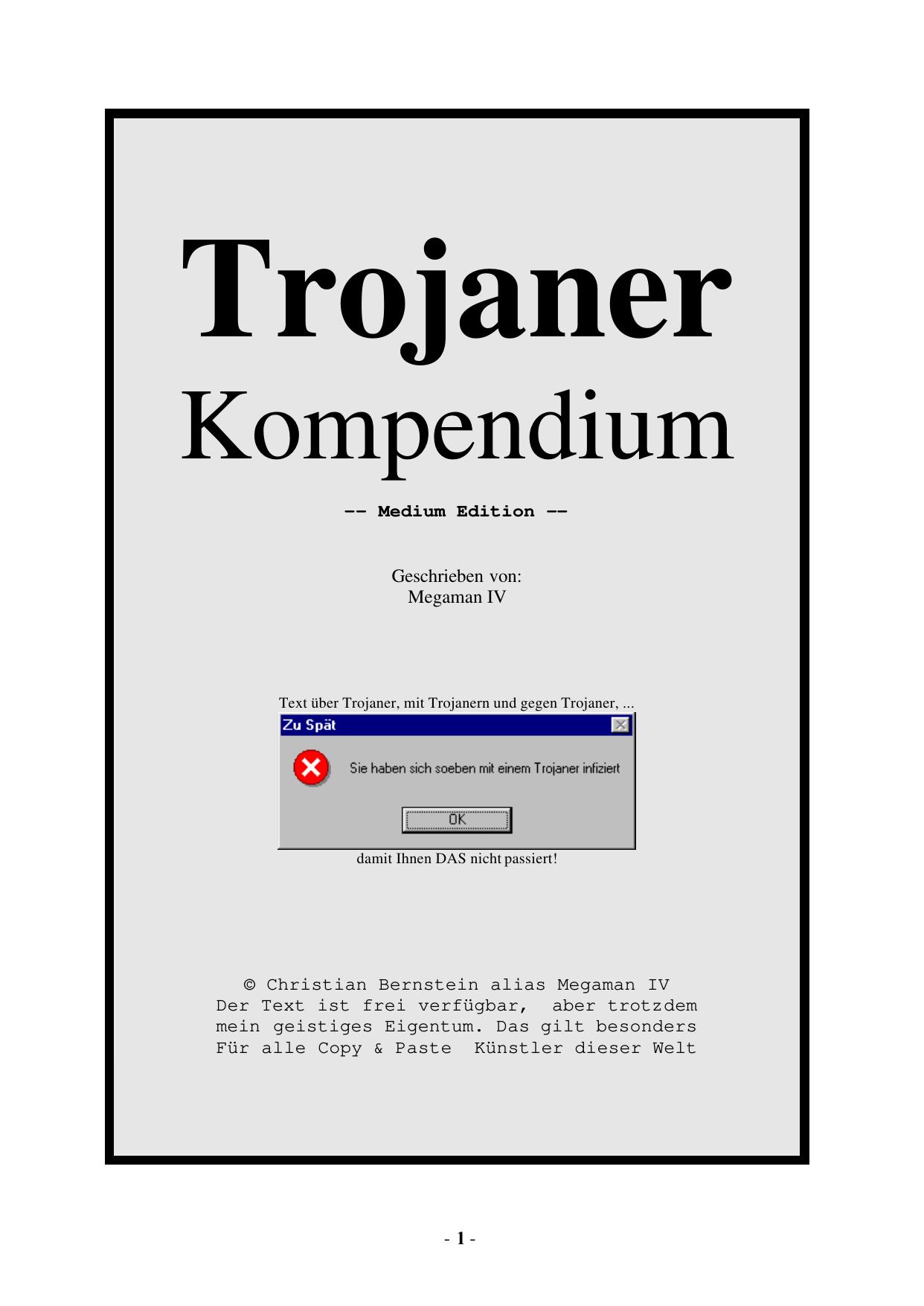 Trojanerkompendium 2001 (ebook german hacking)