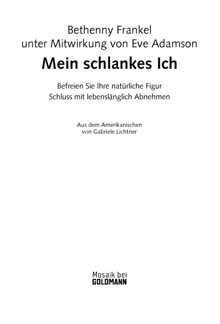 Mein schlankes Ich