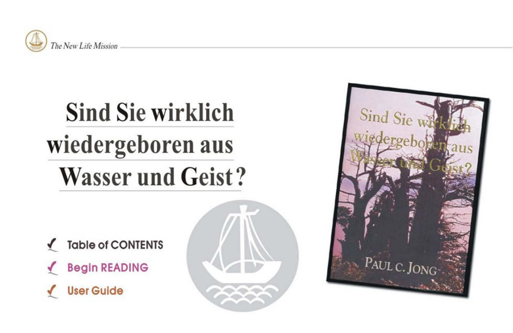 The New Life Mission - German edition 1