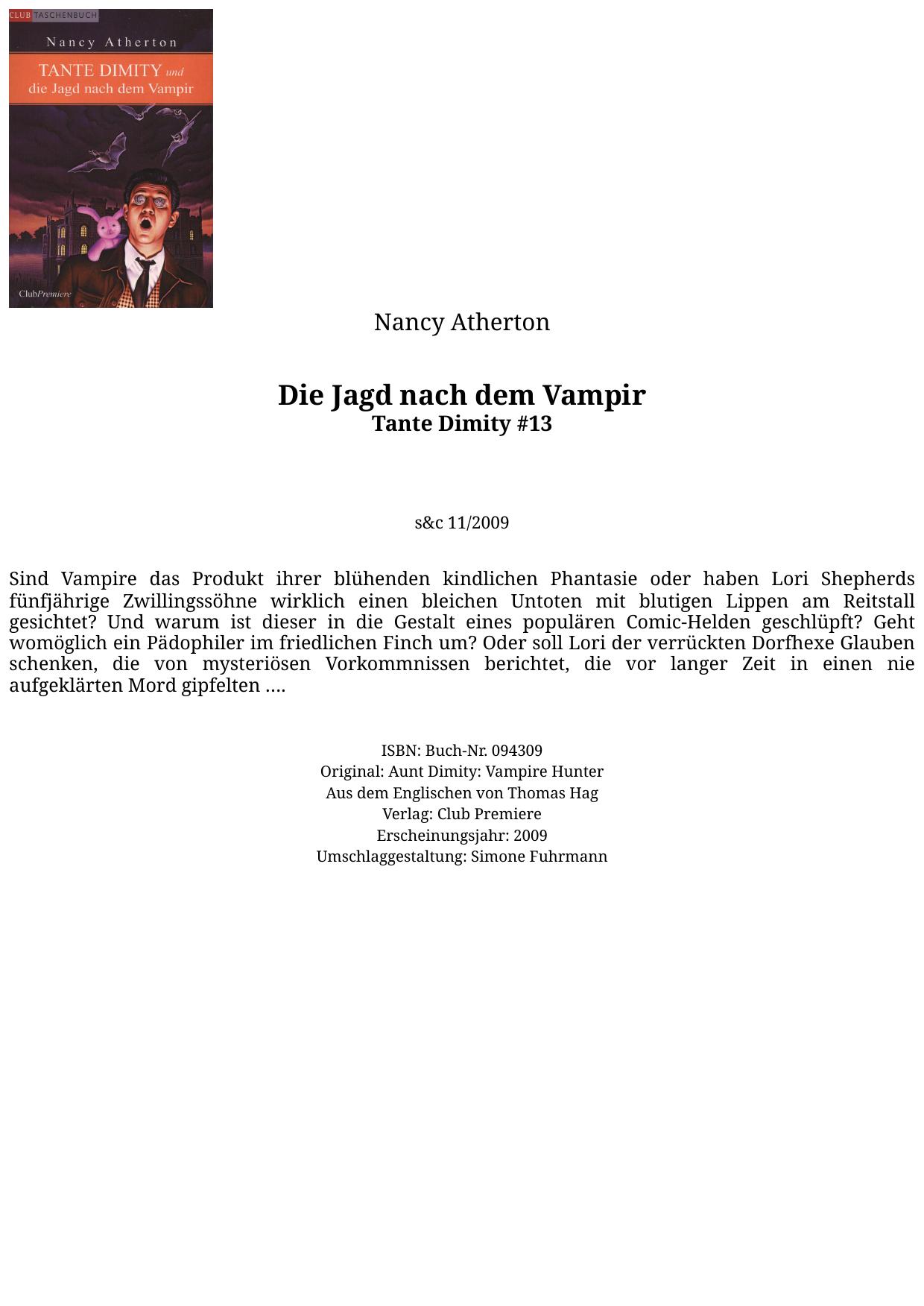 Die Jagd nach dem Vampir