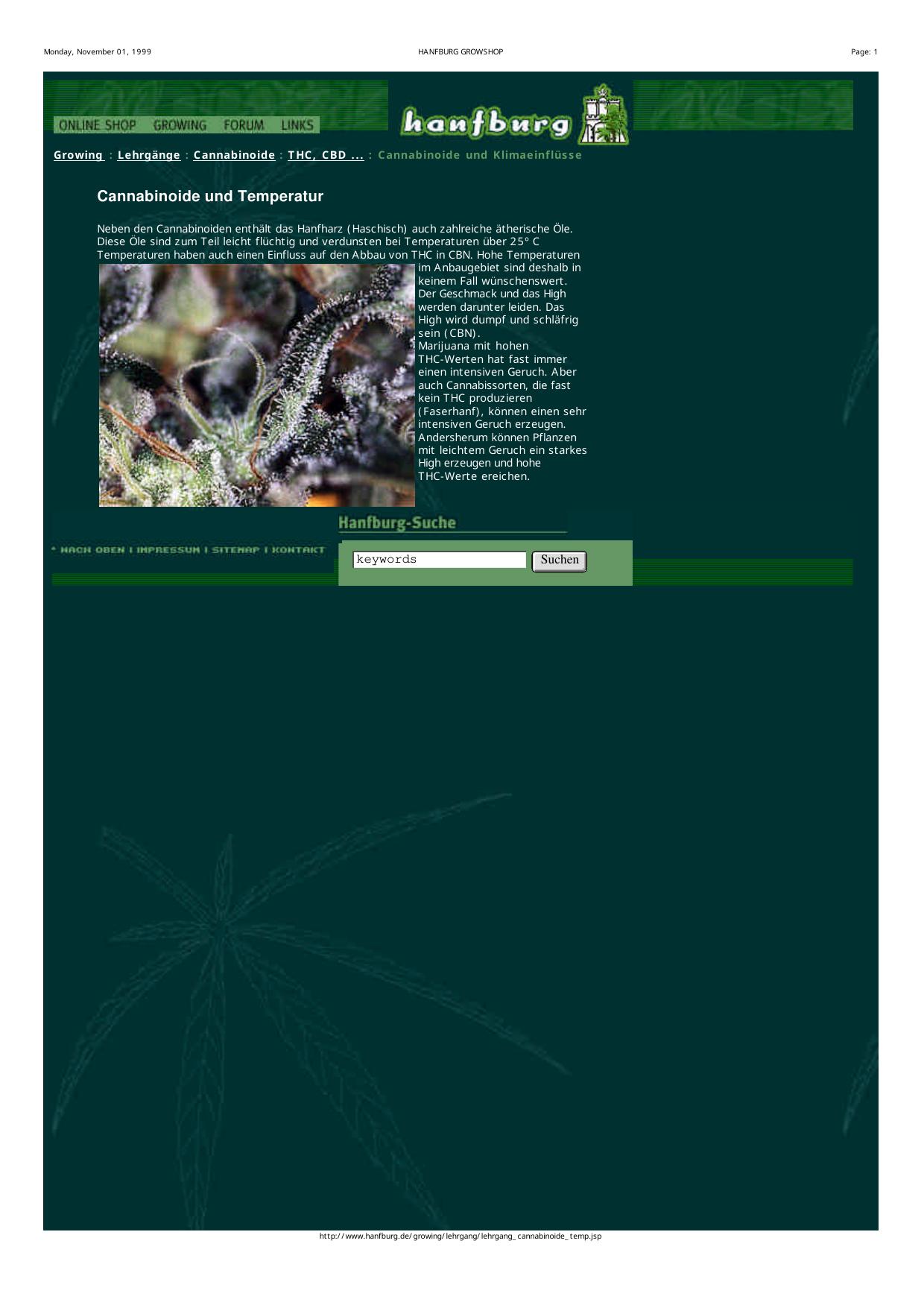 THC und klima