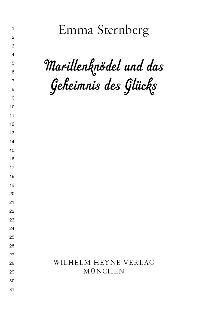 Marillenknoedel und das Geheimnis des Gluecks