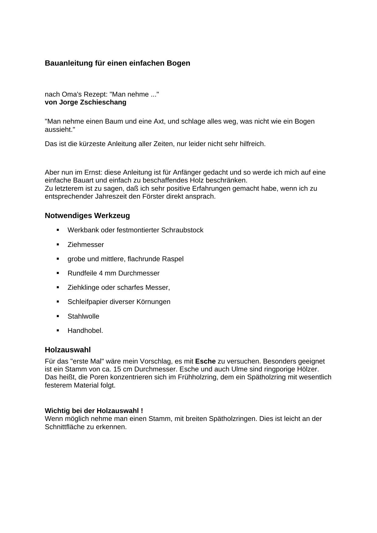 Microsoft Word - Bauanleitung für einen einfachen Bogen.doc