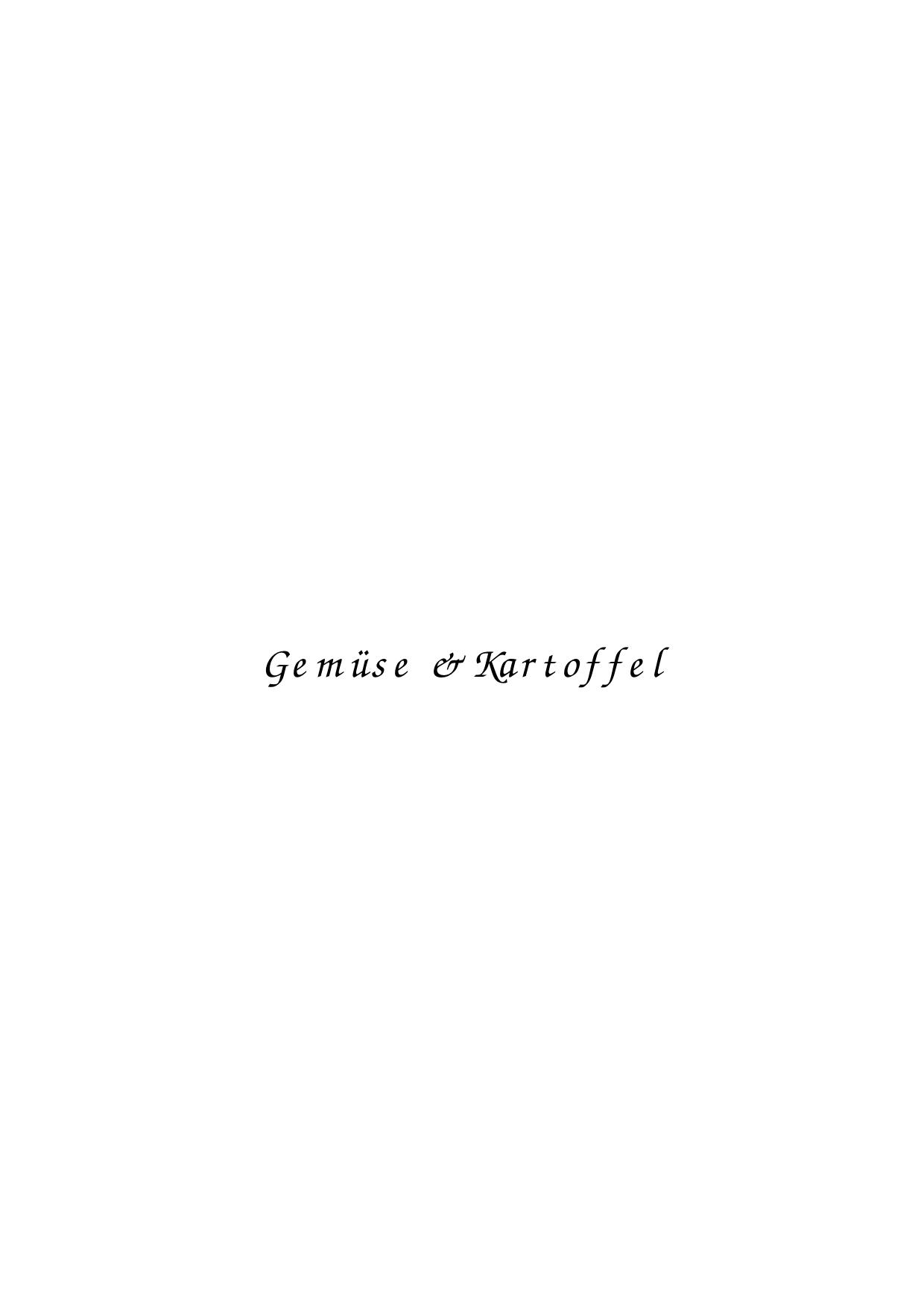 Gemüse & Kartoffel