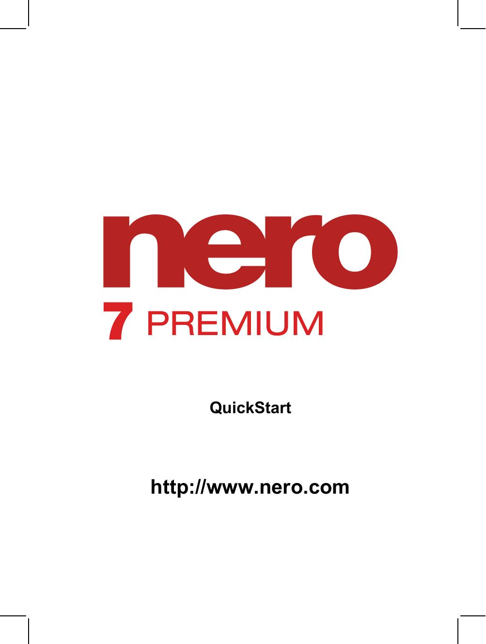 Nero 7 QuickStart