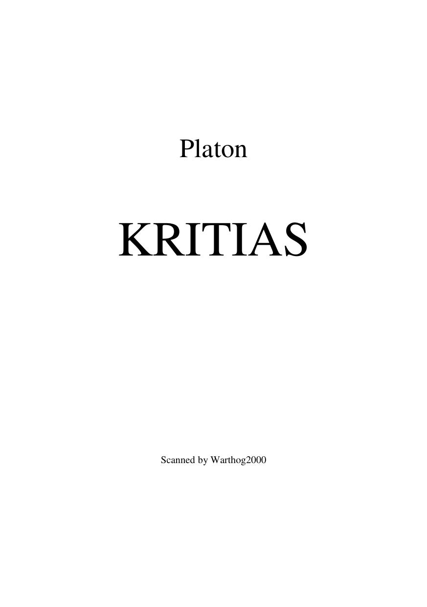 Platon KRITIAS