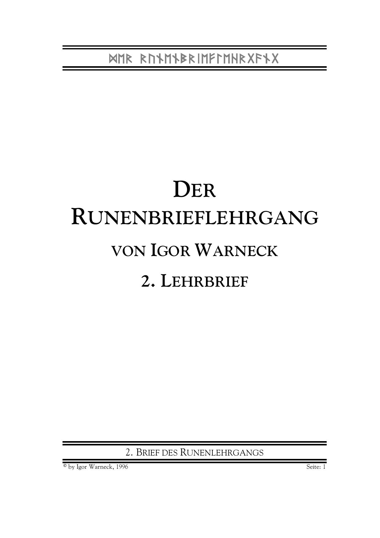 Warneck, Igor