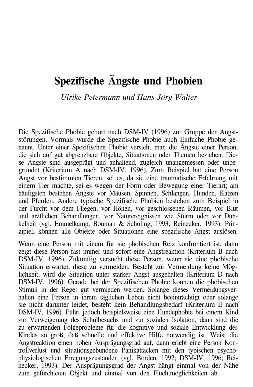 F. Petermann (Hrsg.): Fallbuch der Klinischen Kinderpsychologie
