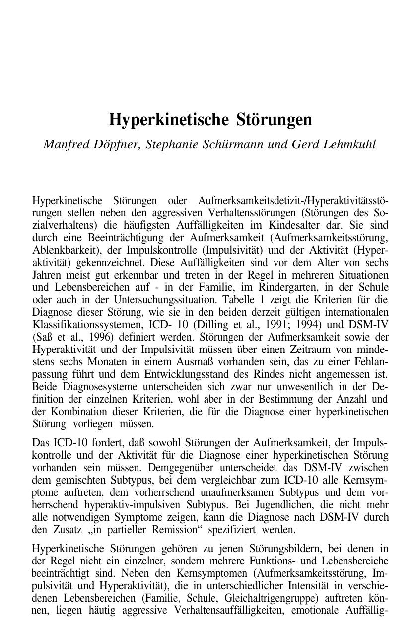 F. Petermann (Hrsg.): Fallbuch der Klinischen Kinderpsychologie