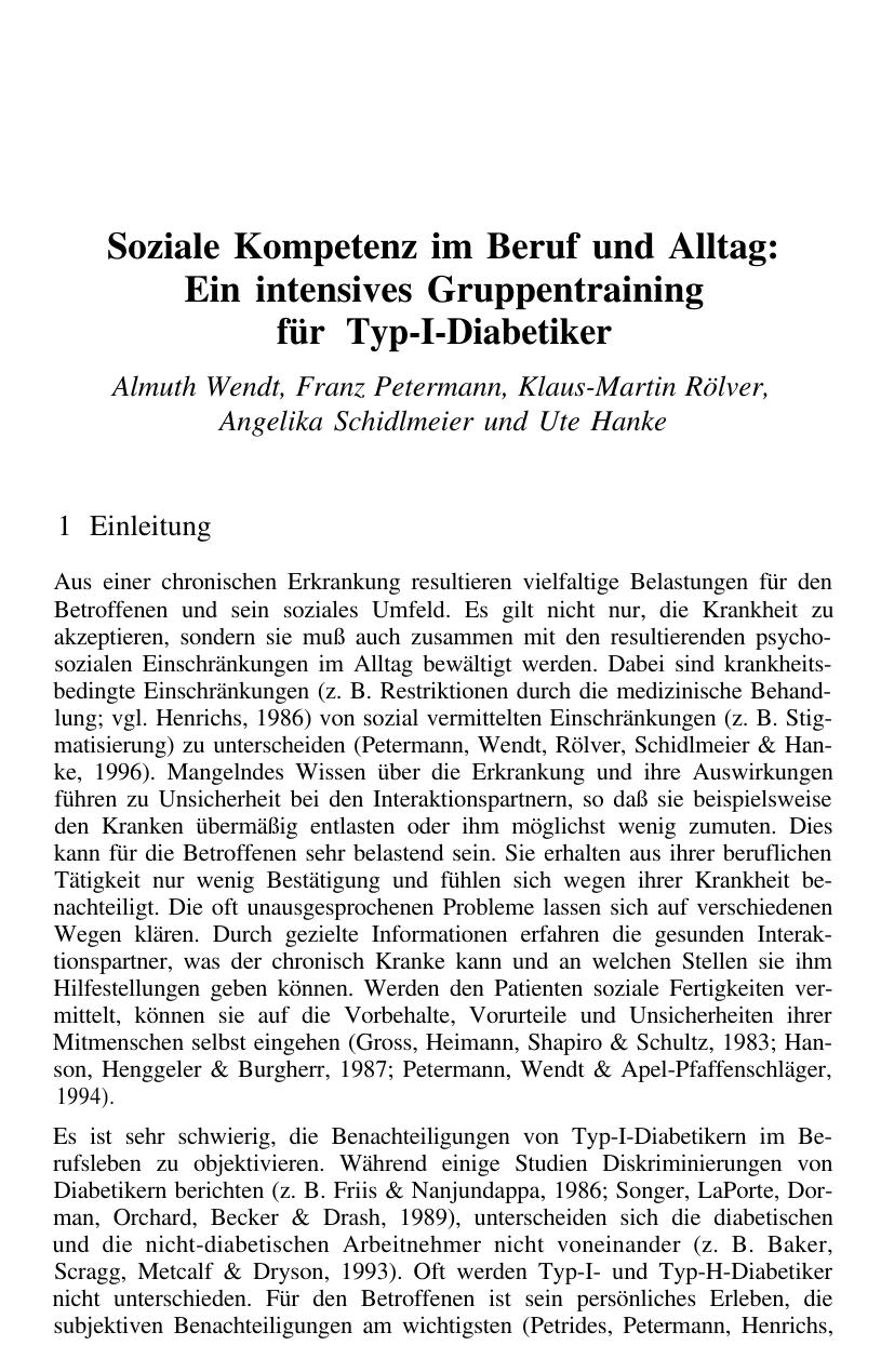 F. Petermann (Hrsg.): Patientenschulung und Patientenberatung