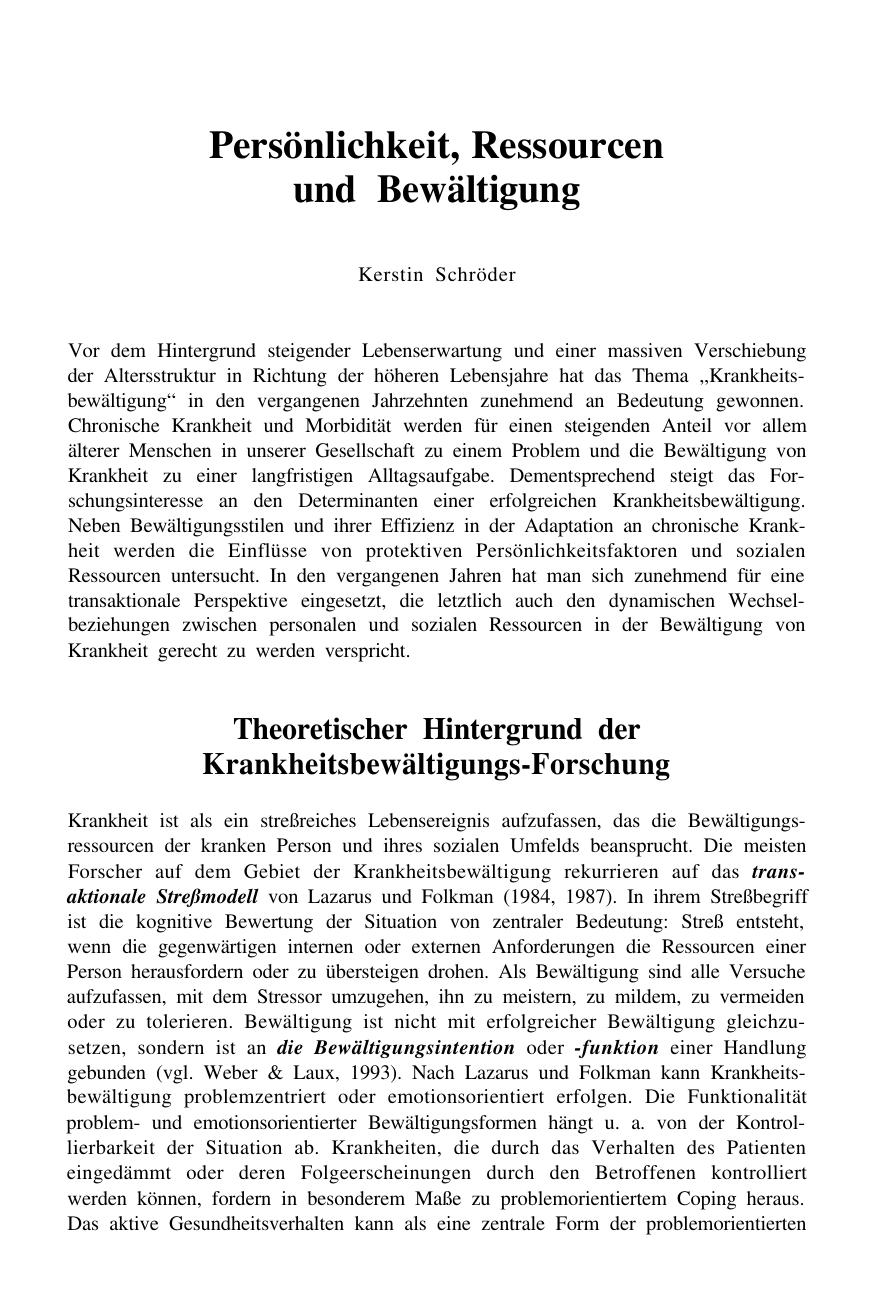 Ralf Schwarzer (Hrsg.): Gesundheitspsychologie
