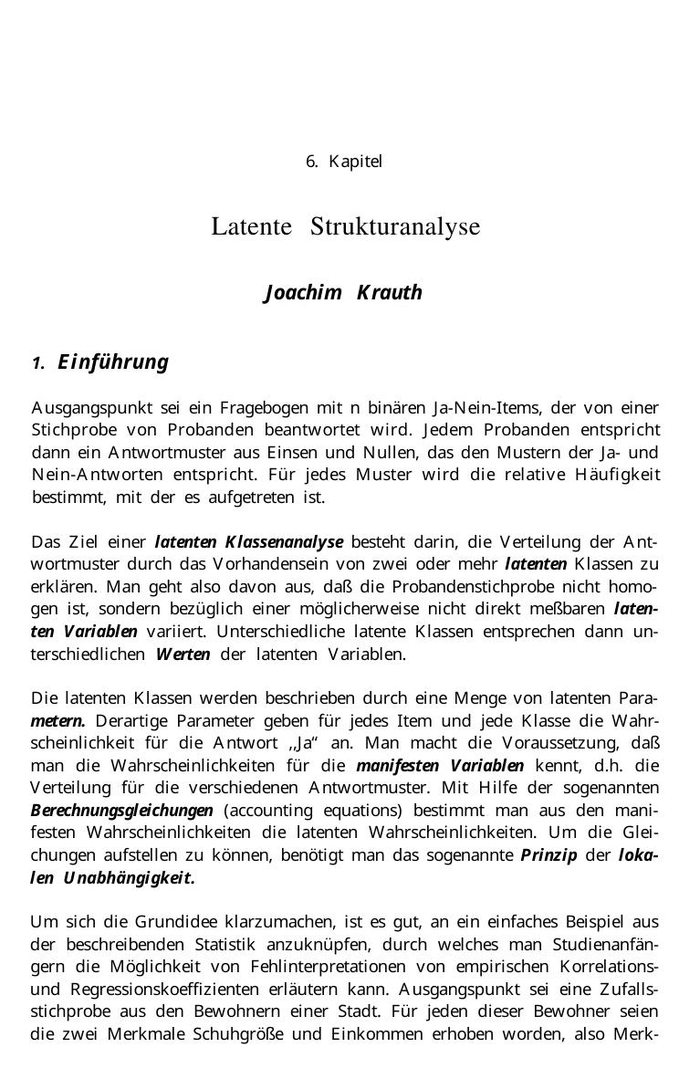 Enzyklopädie der Psychologie. Themenbereich B: Methodologie und Methoden. Serie I: Forschungsmethoden der Psychologie. Band 4: Strukturierung und Reduzierung von Daten