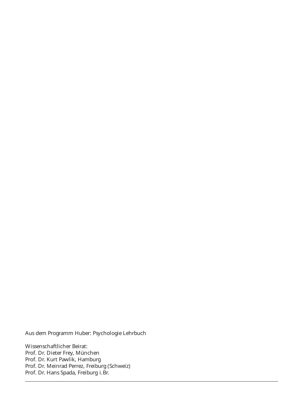 U. Baumann, M. Perrez (Hrsg.): Lehrbuch Klinische Psychologie – Psychotherapie