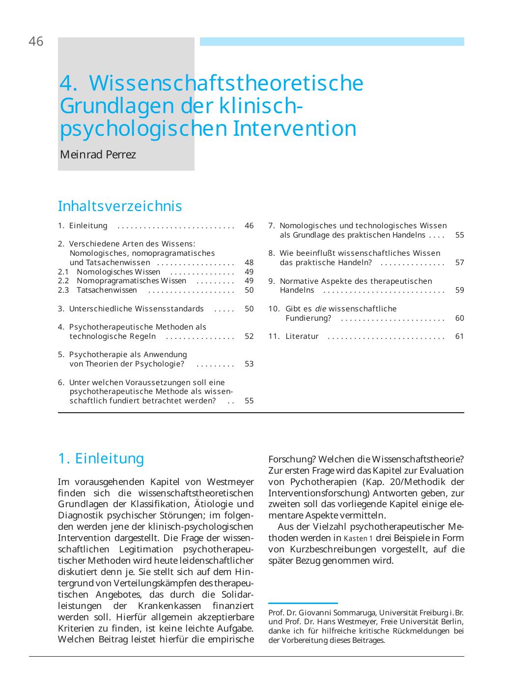 U. Baumann, M. Perrez (Hrsg.): Lehrbuch Klinische Psychologie – Psychotherapie