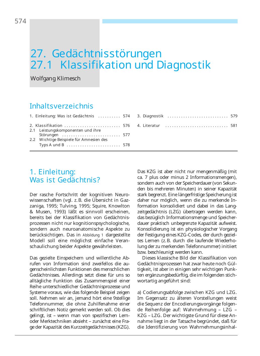 U. Baumann, M. Perrez (Hrsg.): Lehrbuch Klinische Psychologie – Psychotherapie