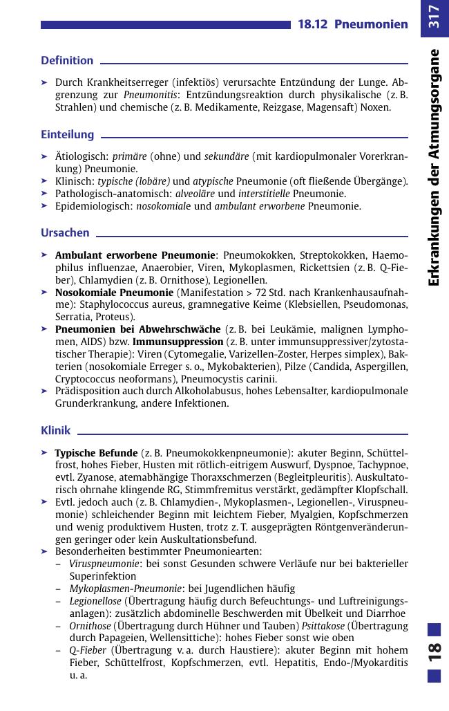 Erkrankungen der Atmungsorgane II
