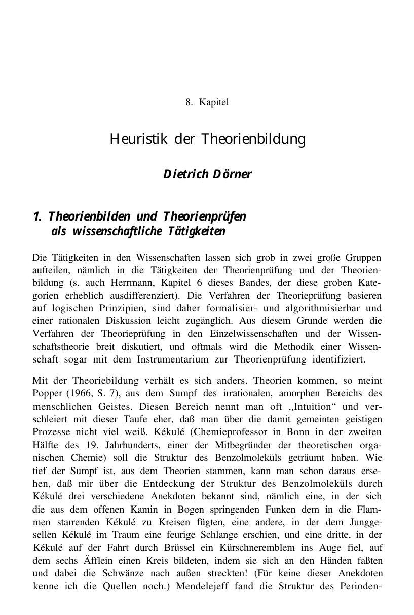Enzyklopädie der Psychologie. Themenbereich B: Methodologie und Metho