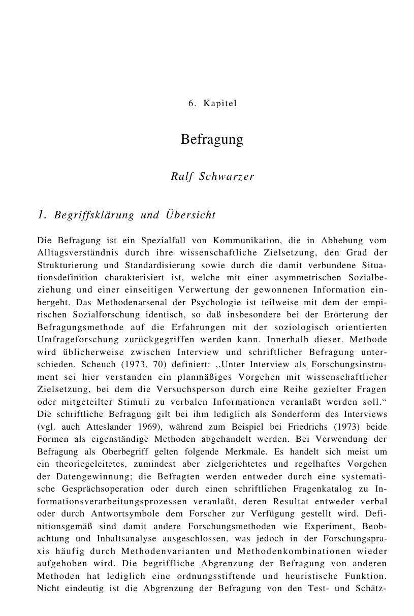 Enzyklopädie der Psychologie. Themenbereich B: Methodologie und Methoden. Serie I: Forschungsmethoden der Psychologie. Band 2: Datenerhebung