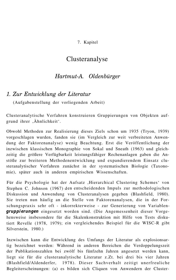Enzyklopädie der Psychologie. Themenbereich B: Methodologie und Methoden. Serie I: Forschungsmethoden der Psychologie. Band 4: Strukturierung und Reduzierung von Daten