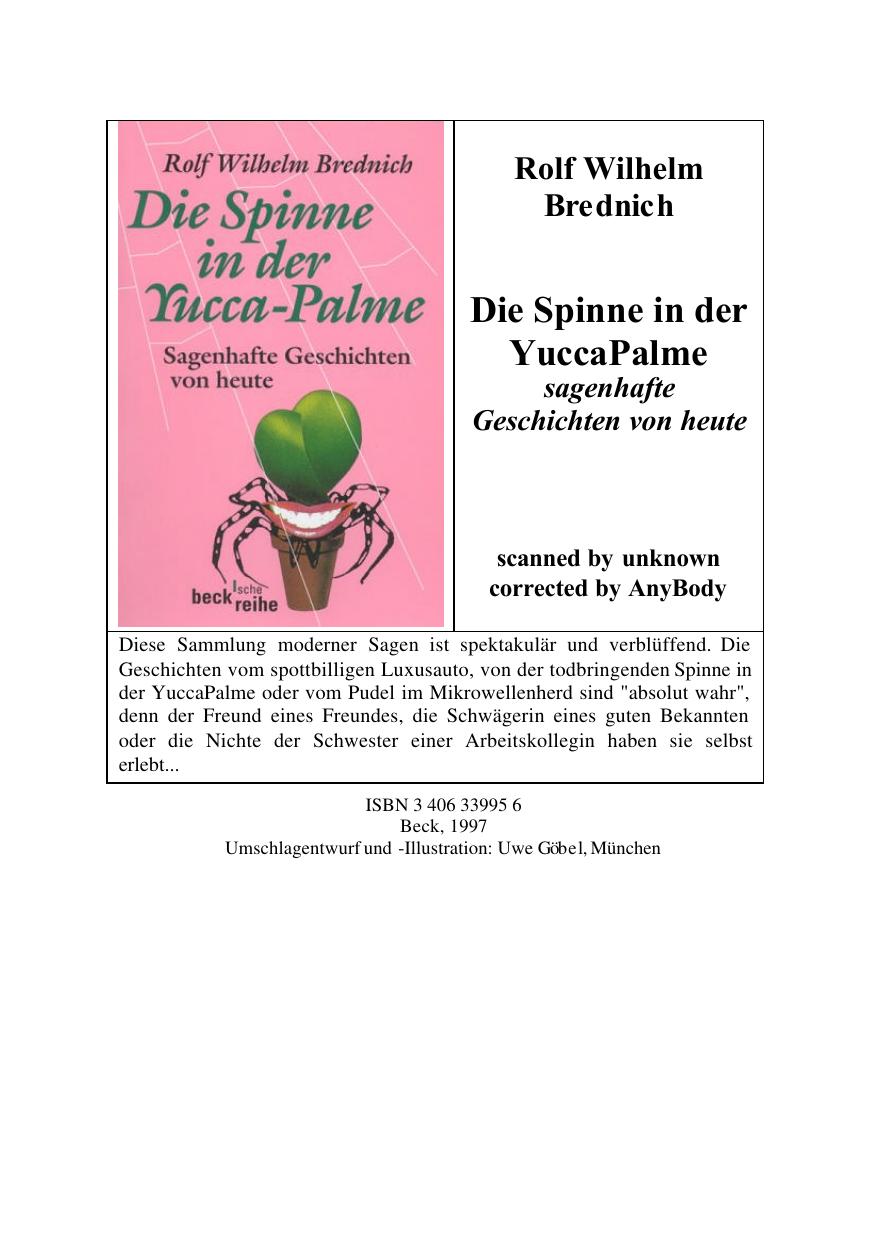 Die Spinne in der Yucca-Palme