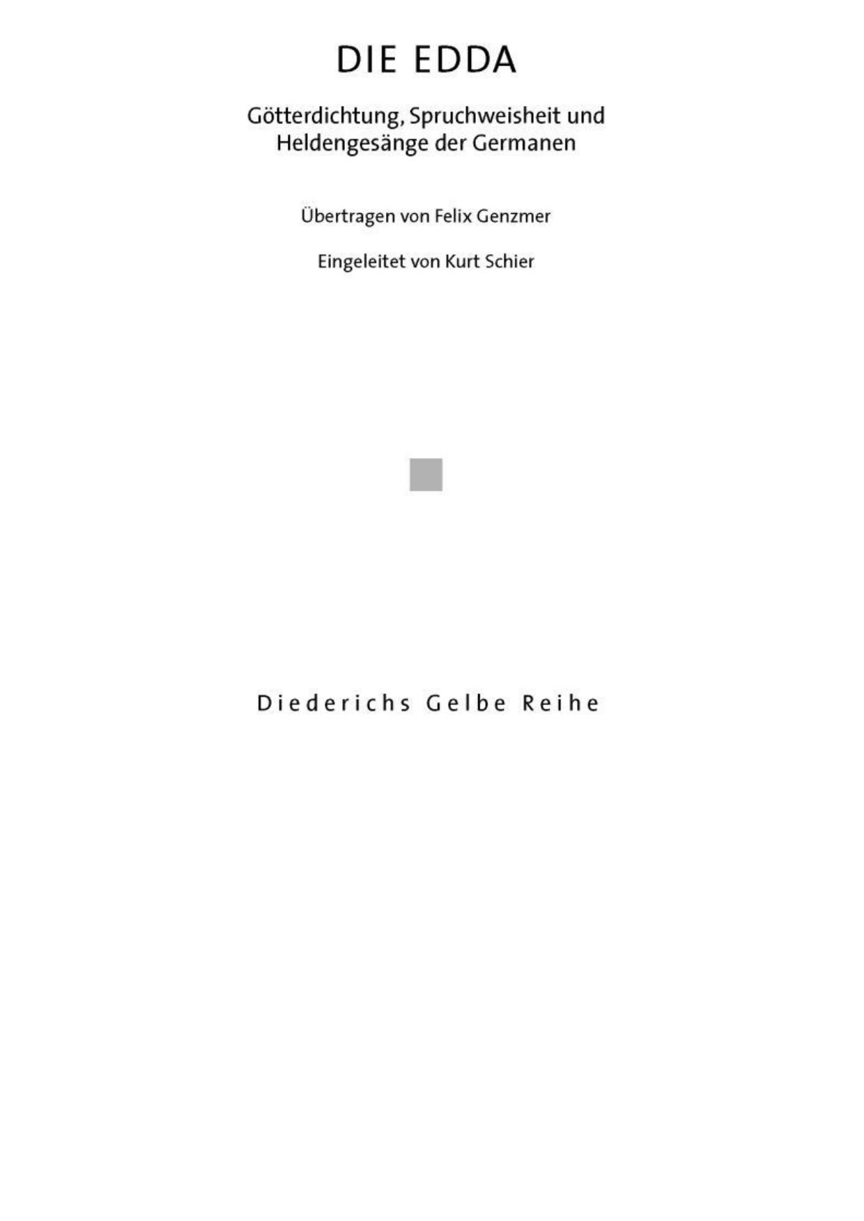 Die Edda - Die Edda