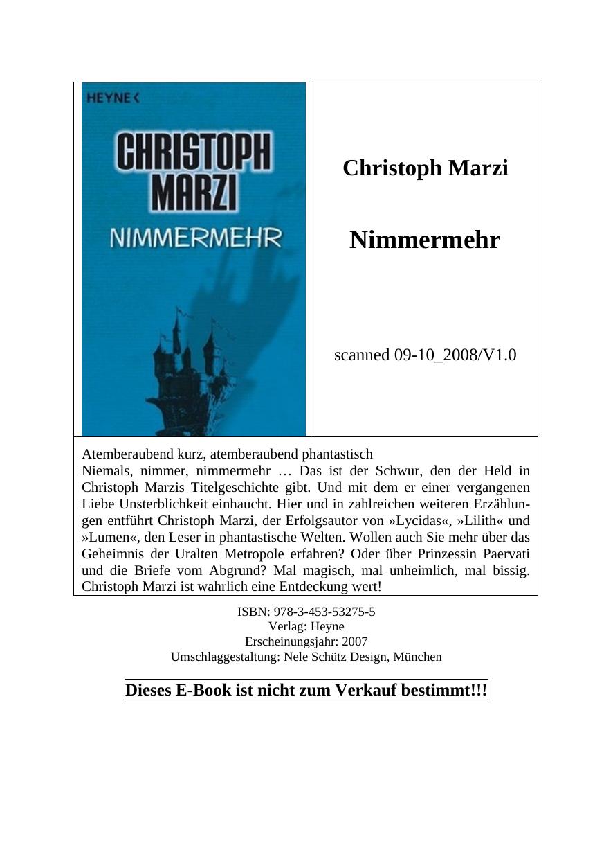 Nimmermehr
