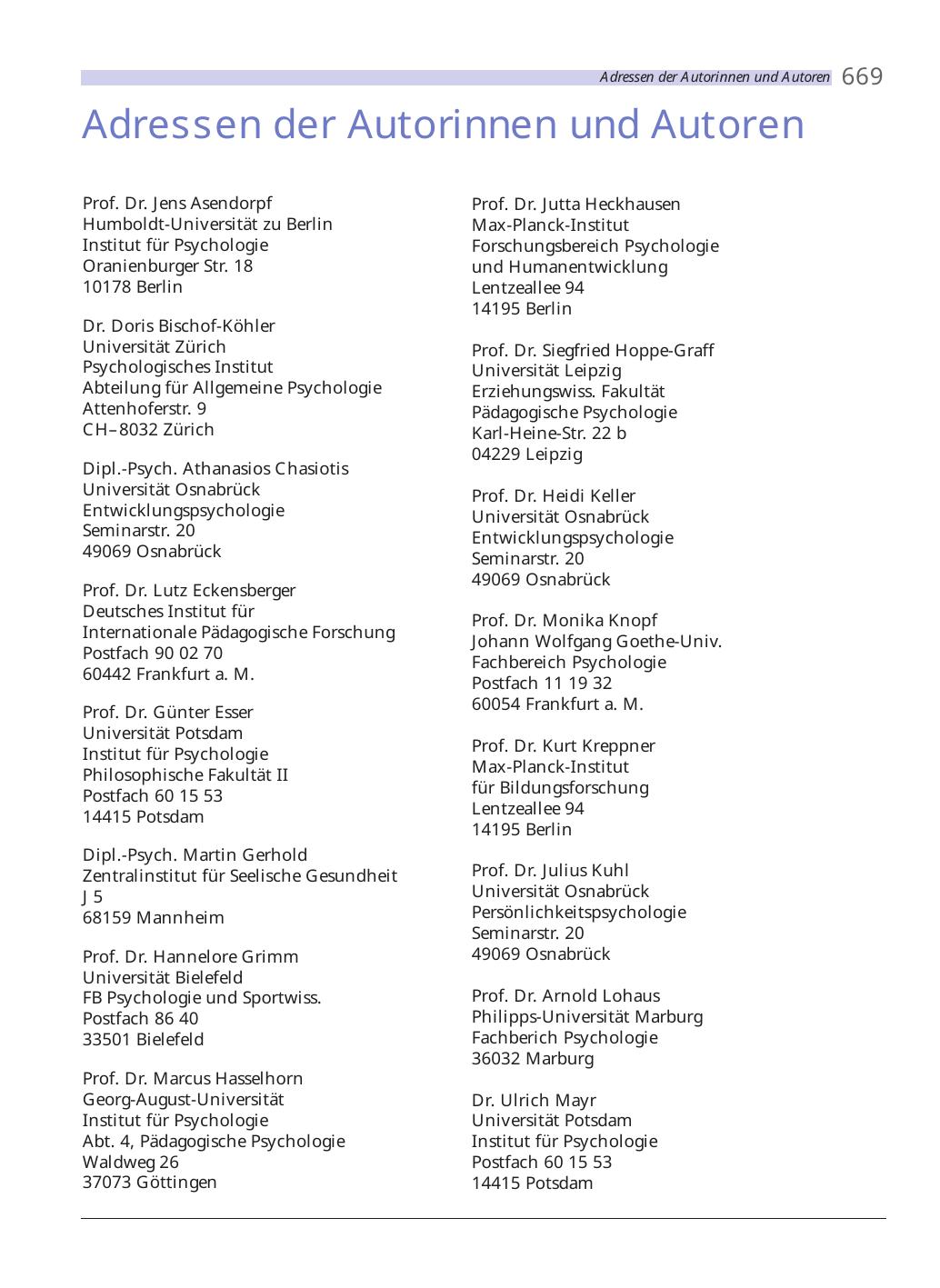H. Keller (Hrsg.): Lehrbuch Entwicklungspsychologie