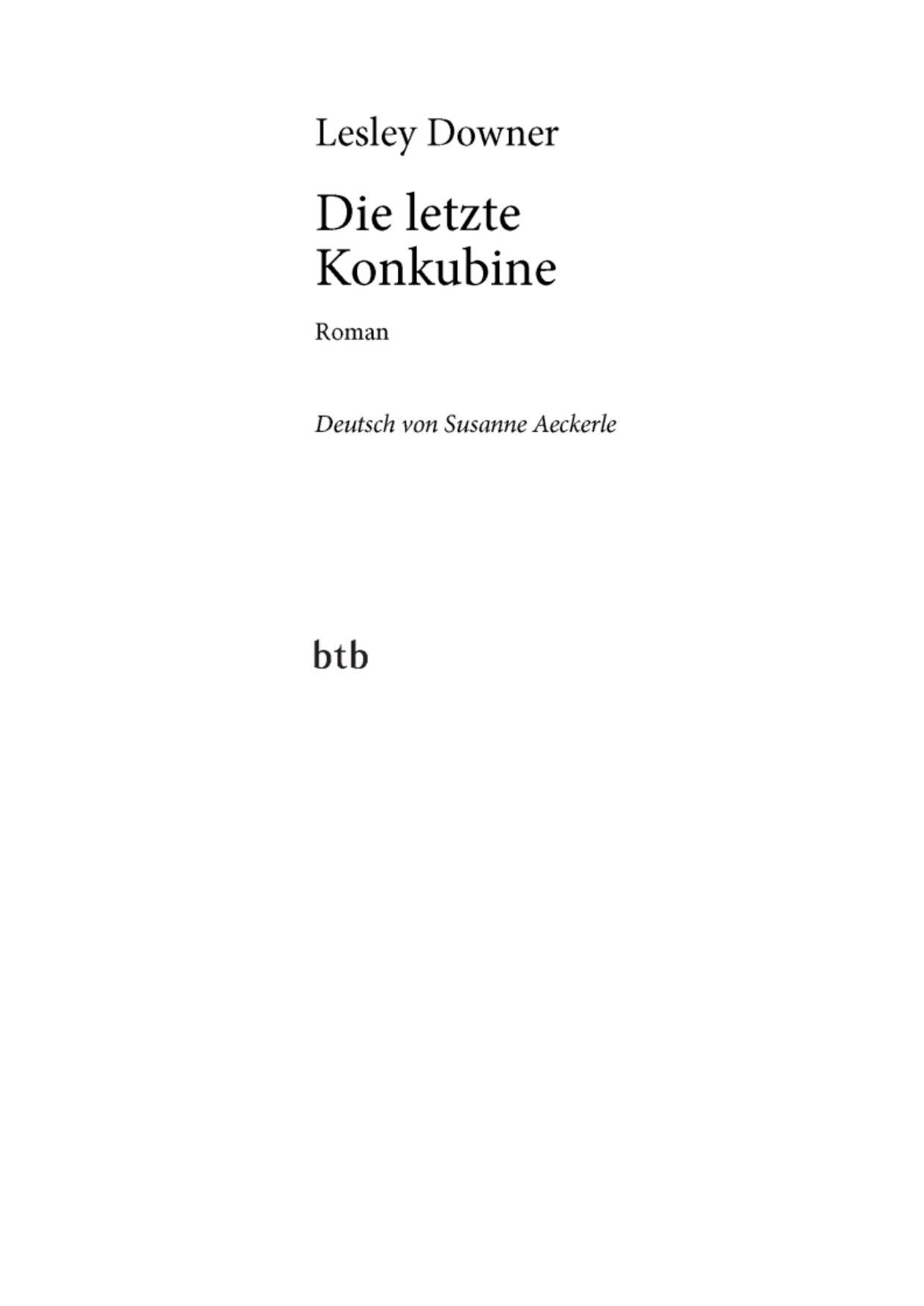 Die letzte Konkubine - Roman