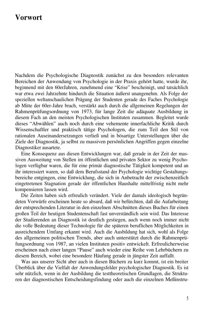 H. Wottawa & R. Hossiep: Anwendungsfelder psychologischer Diagnostik