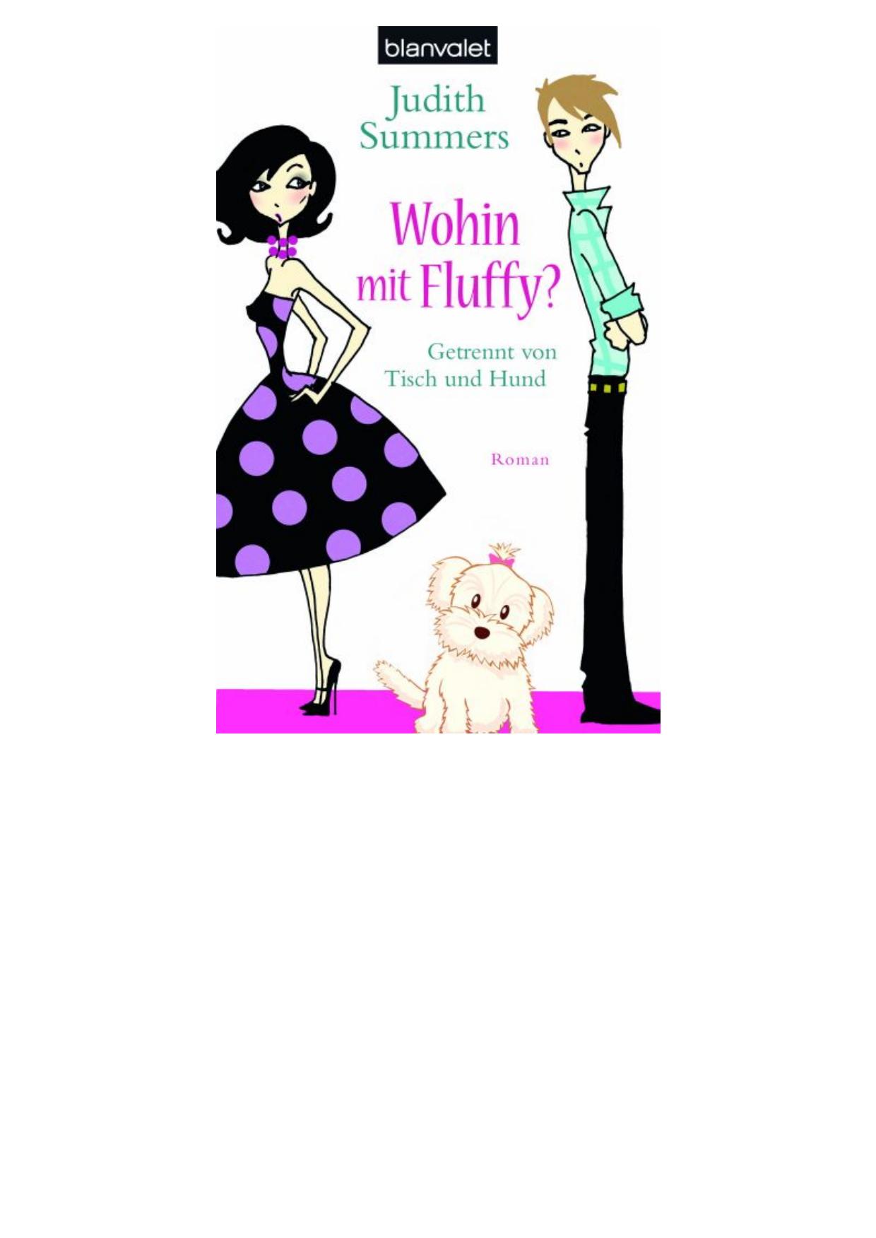 Wohin mit Fluffy -Getrennt von Tisch und Hund