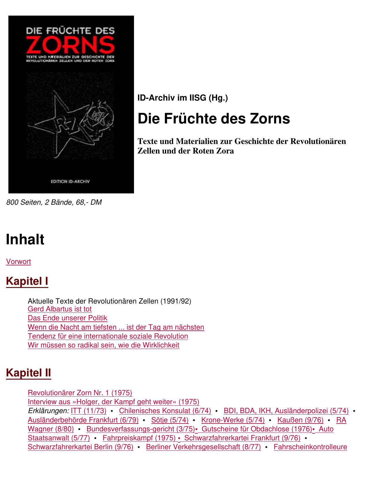 Früchte des Zorns