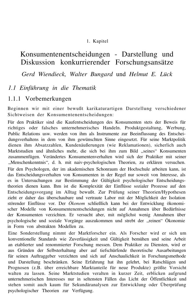 Enzyklopädie der Psychologie. Themenbereich D: Praxisgebiete. Serie III: Wirtschafts-, Organisations- und Arbeitspsychologie. Band 5: Methoden und Anwendungen in der Marktpsychologie