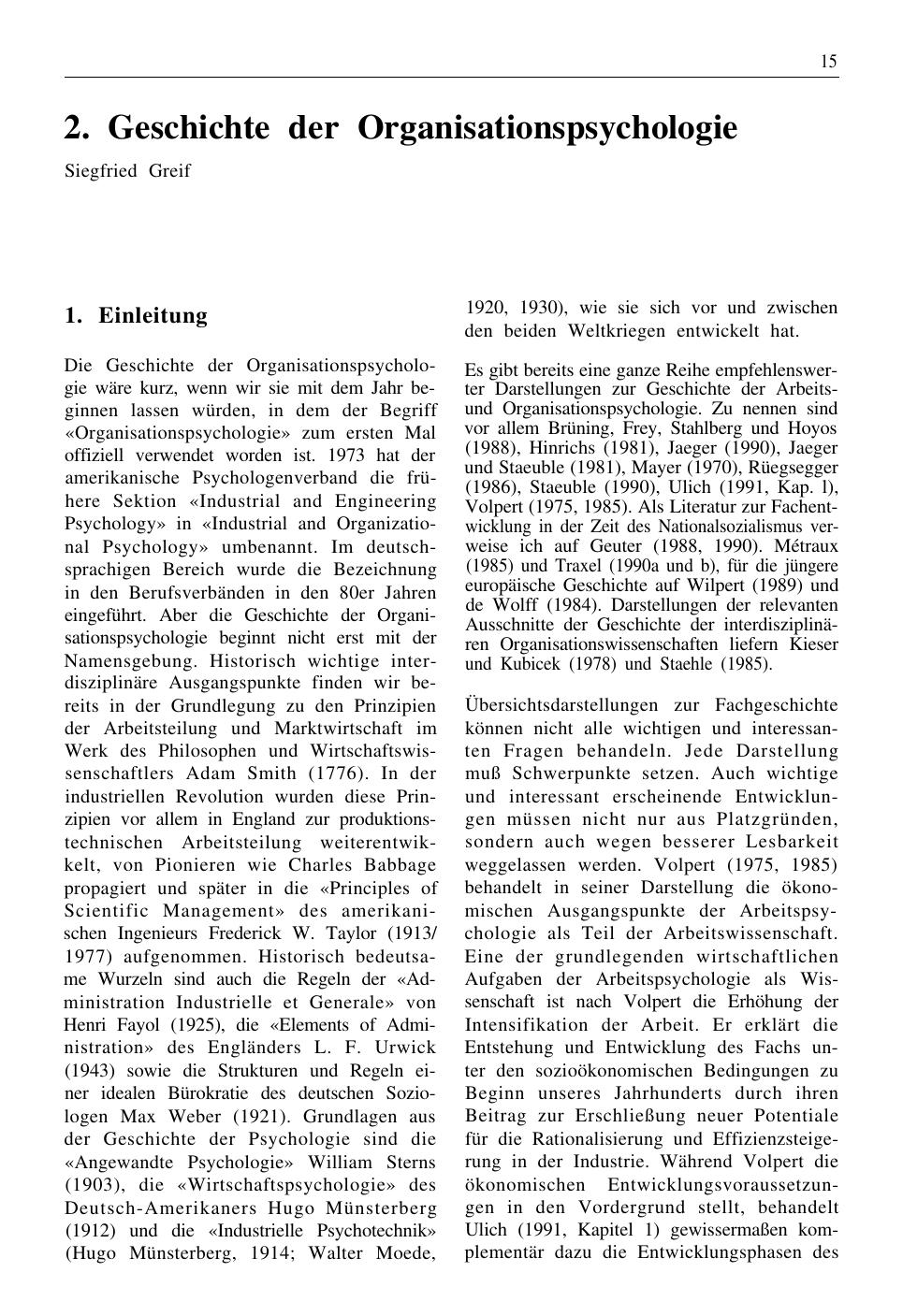 H. Schuler (Hrsg.): Lehrbuch Organisationspsychologie