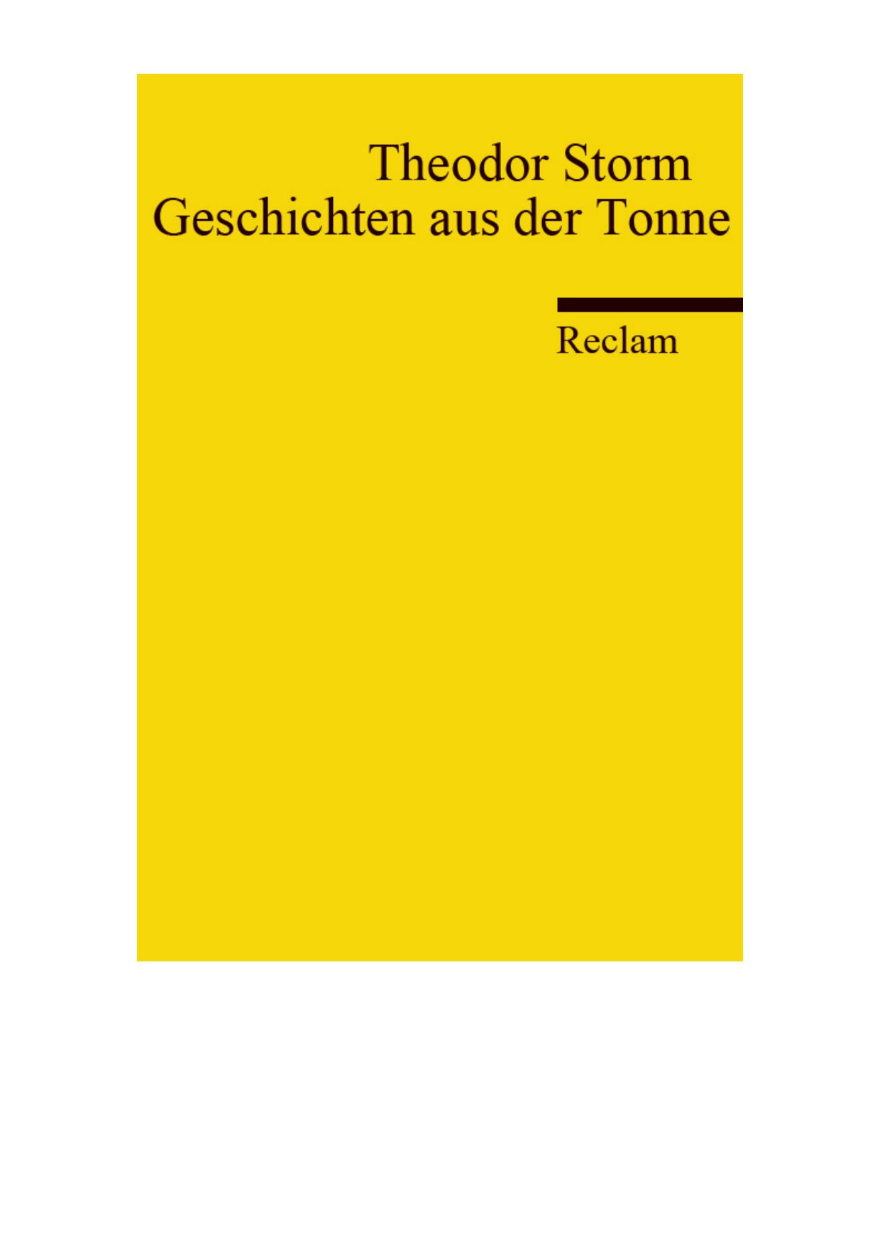 Geschichten aus der Tonne