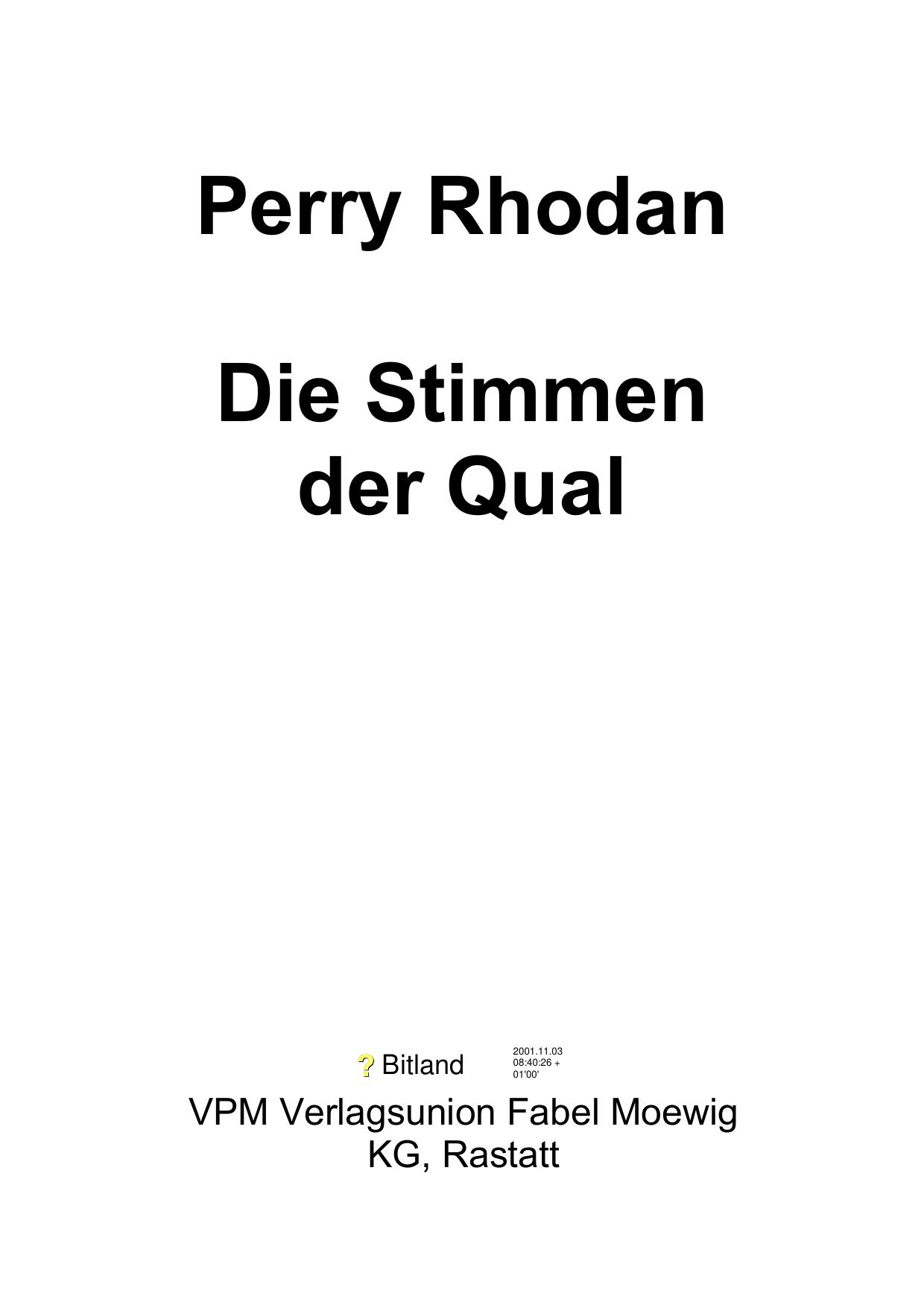 Die Stimmen der Qual