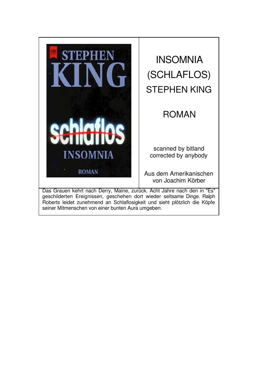 Stephen King - Schlaflos