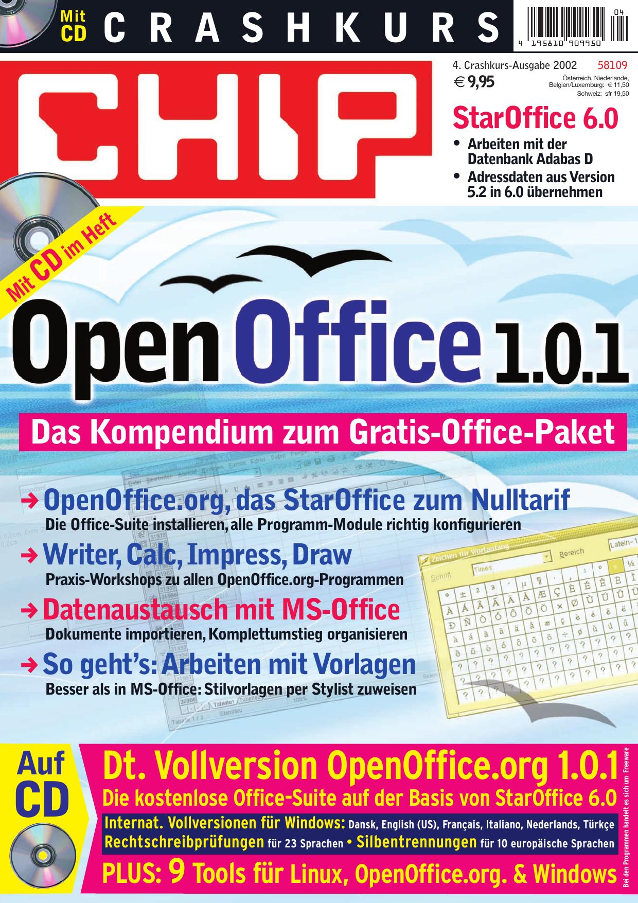CHIP-Crashkurs "Open Office 1.0.1" 4/2002