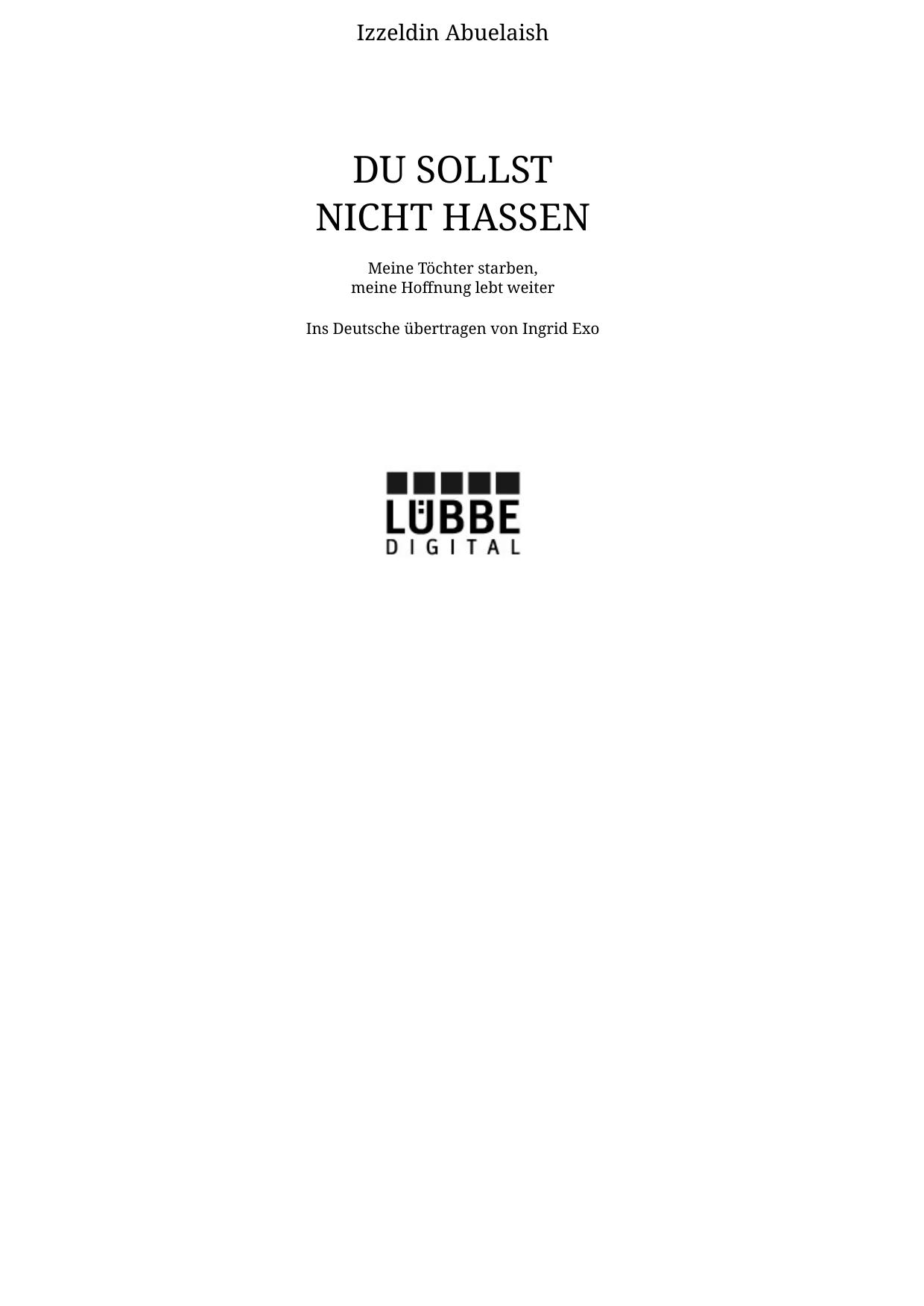Du sollst nicht hassen