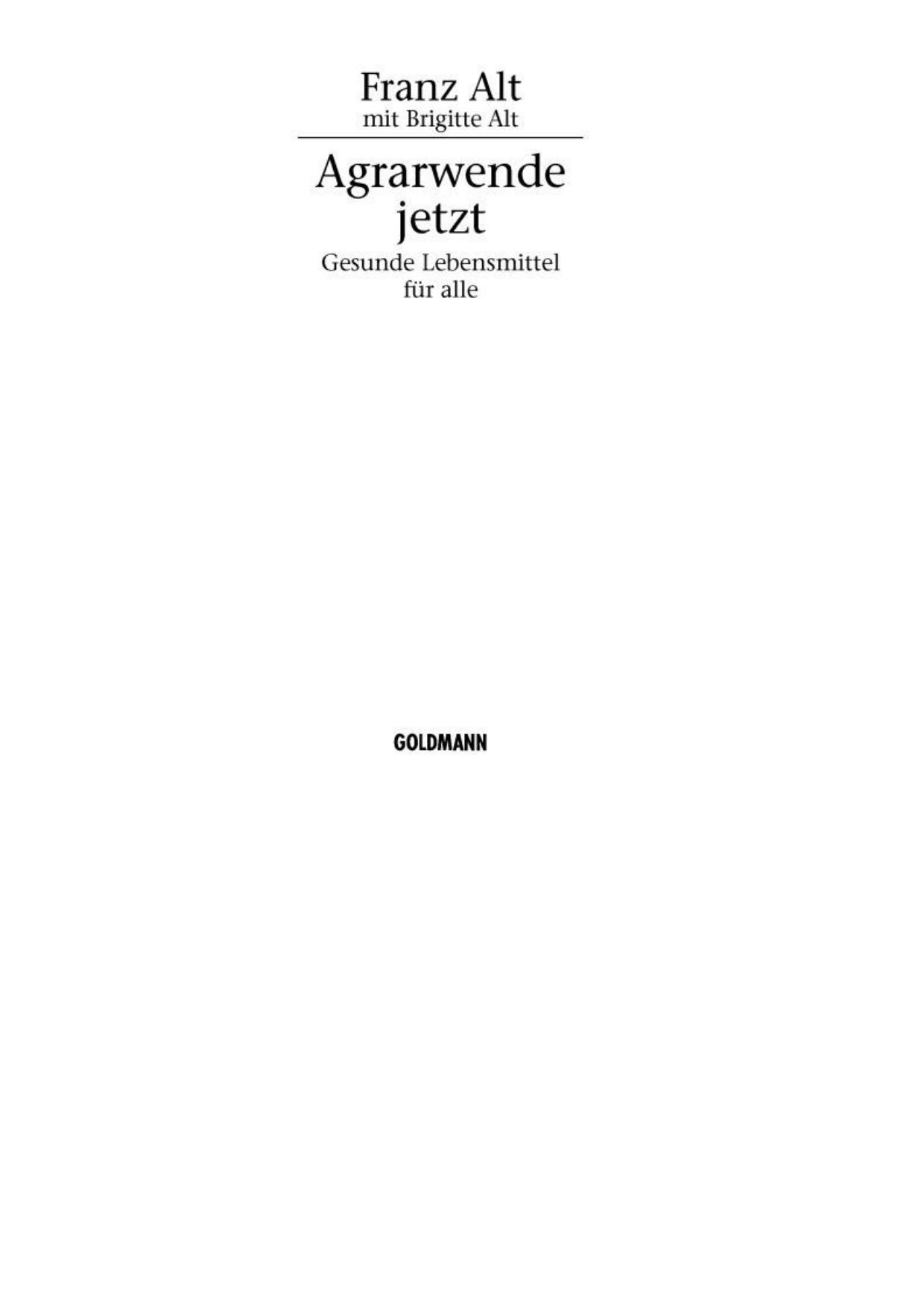 Agrarwende jetzt