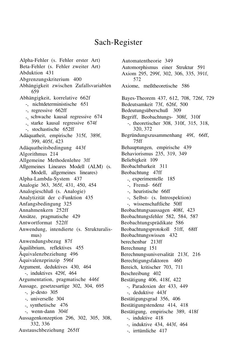 Enzyklopädie der Psychologie. Themenbereich B: Methodologie und Methoden. Serie I: Forschungsmethoden der Psychologie. Bd. 1: Methodologische Grundlagen der Psychologie