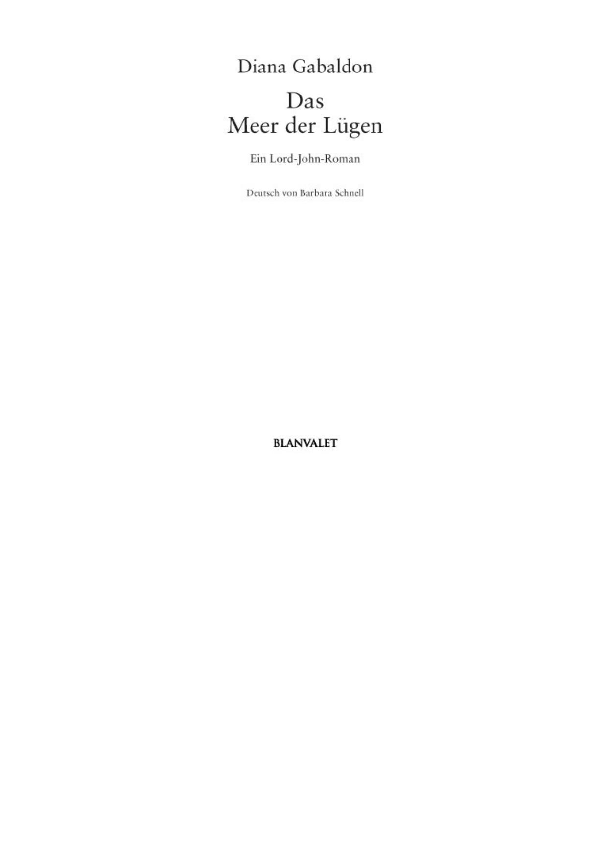 Das Meer Der Lügen: Ein Lord-John-Roman