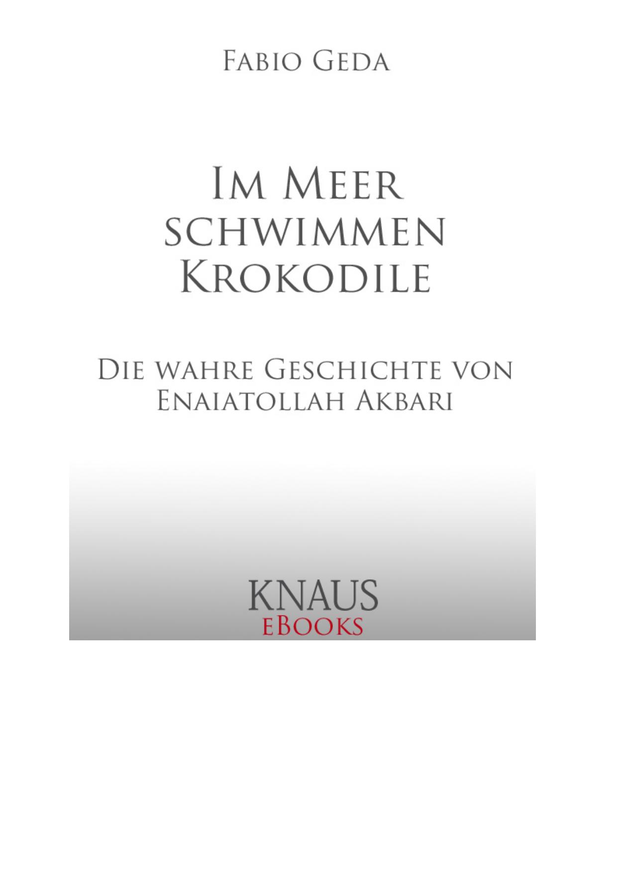 Im Meer schwimmen Krokodile