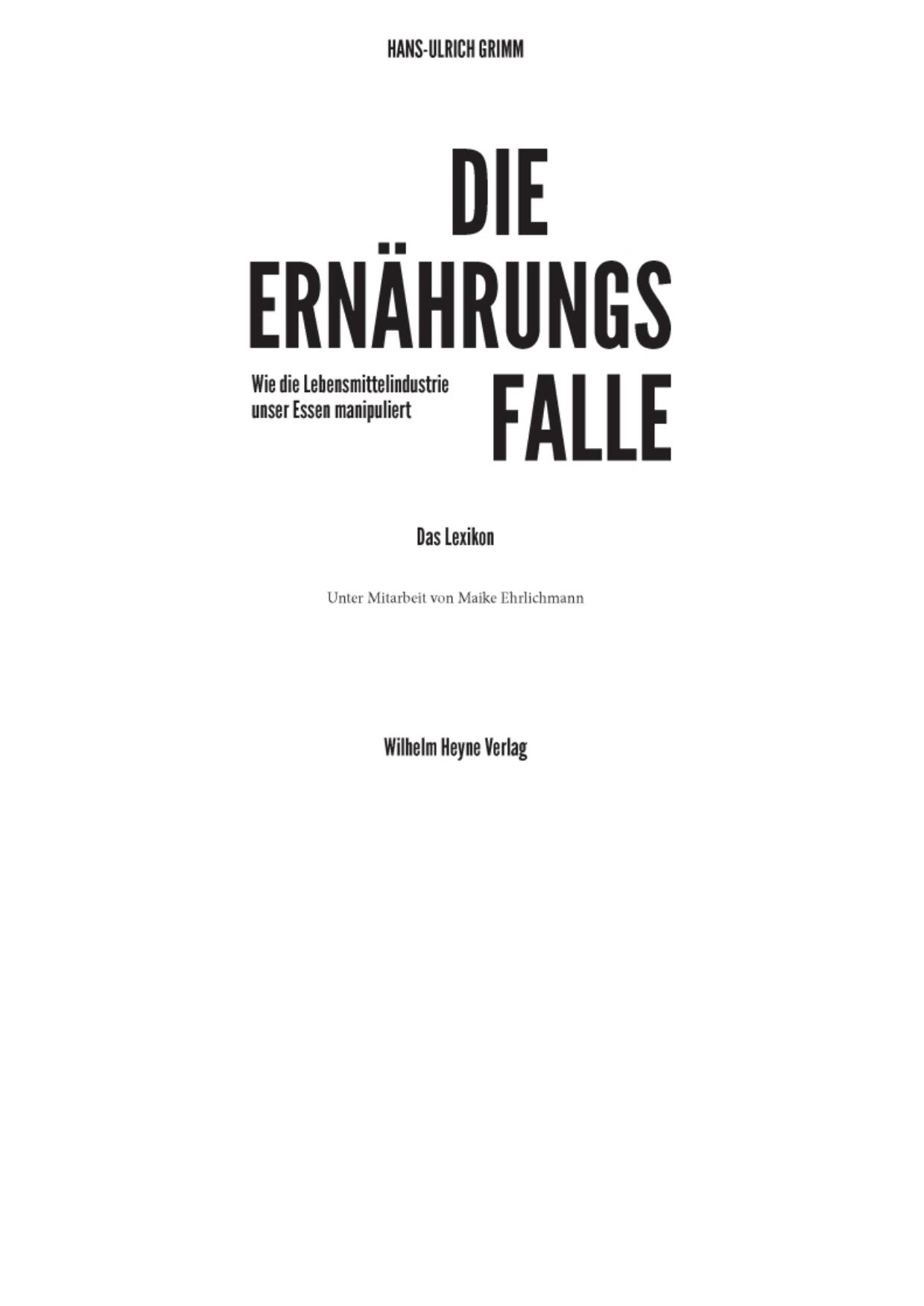 Die Ernaehrungsfalle