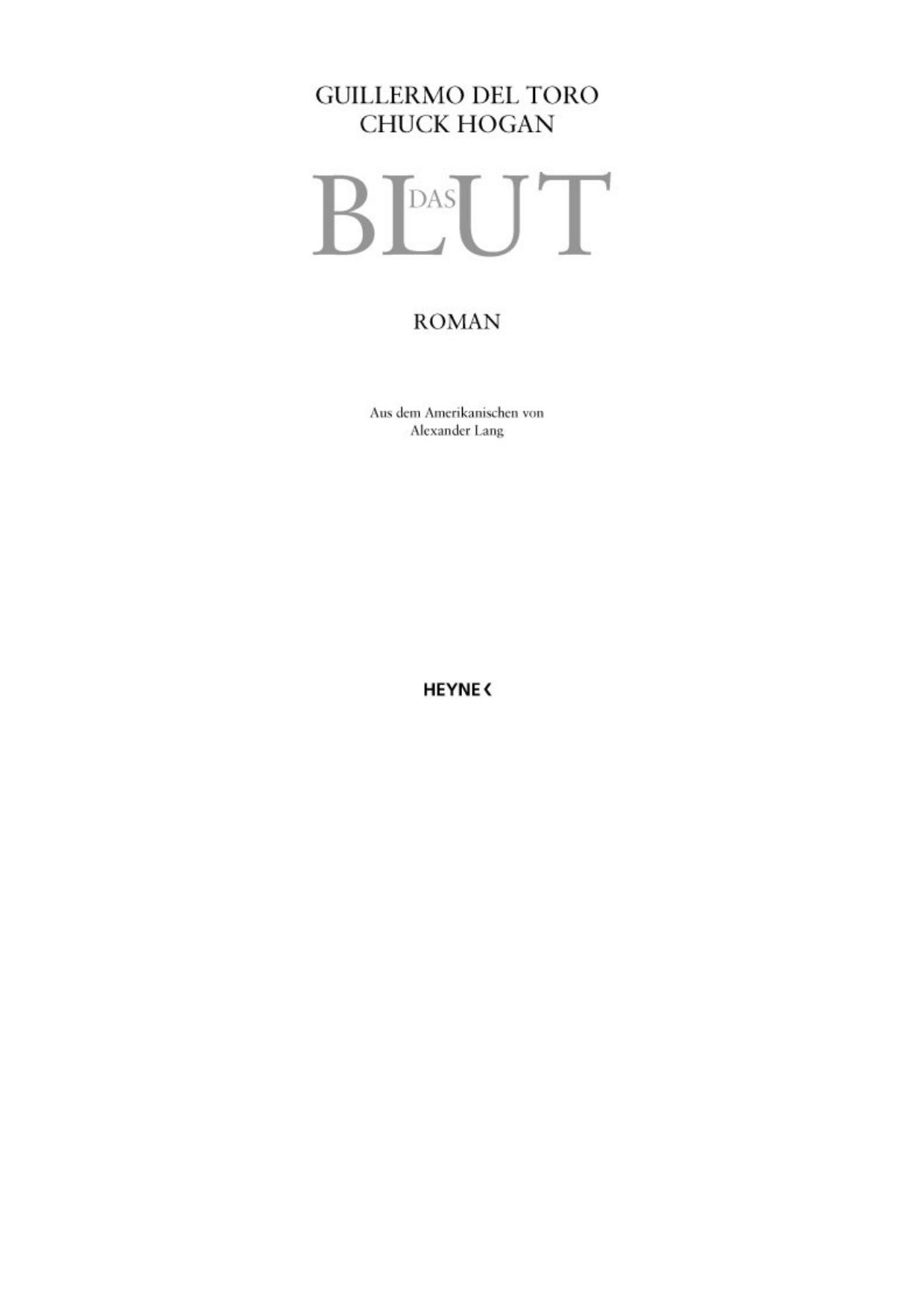 Das Blut - Del Toro, G: Blut - The Fall
