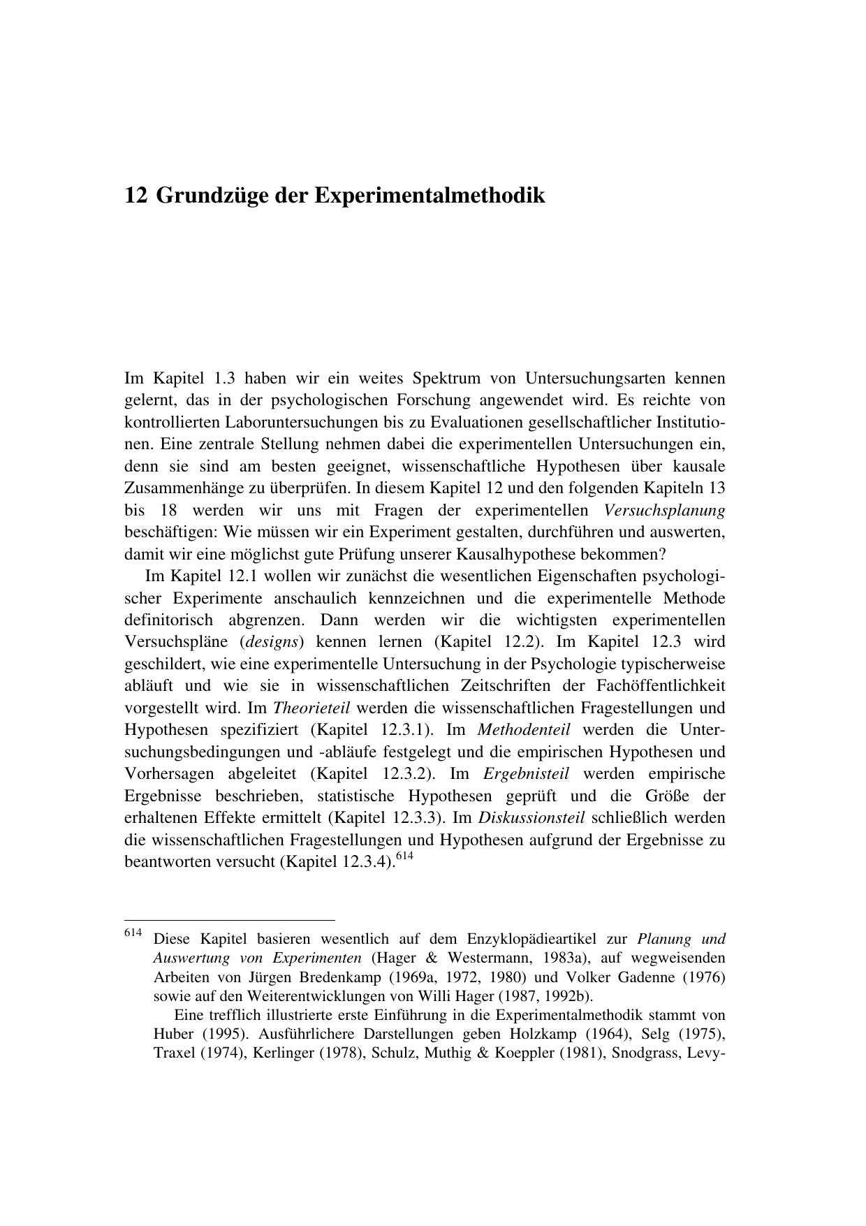 Rainer Westermann: Wissenschaftstheorie und Experimentalmethodik
