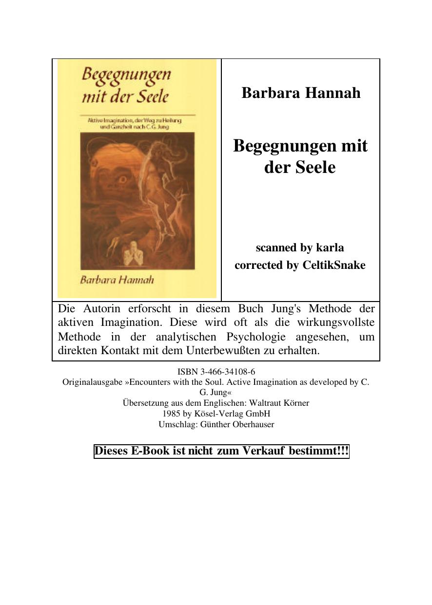 Begegnungen mit der Seele